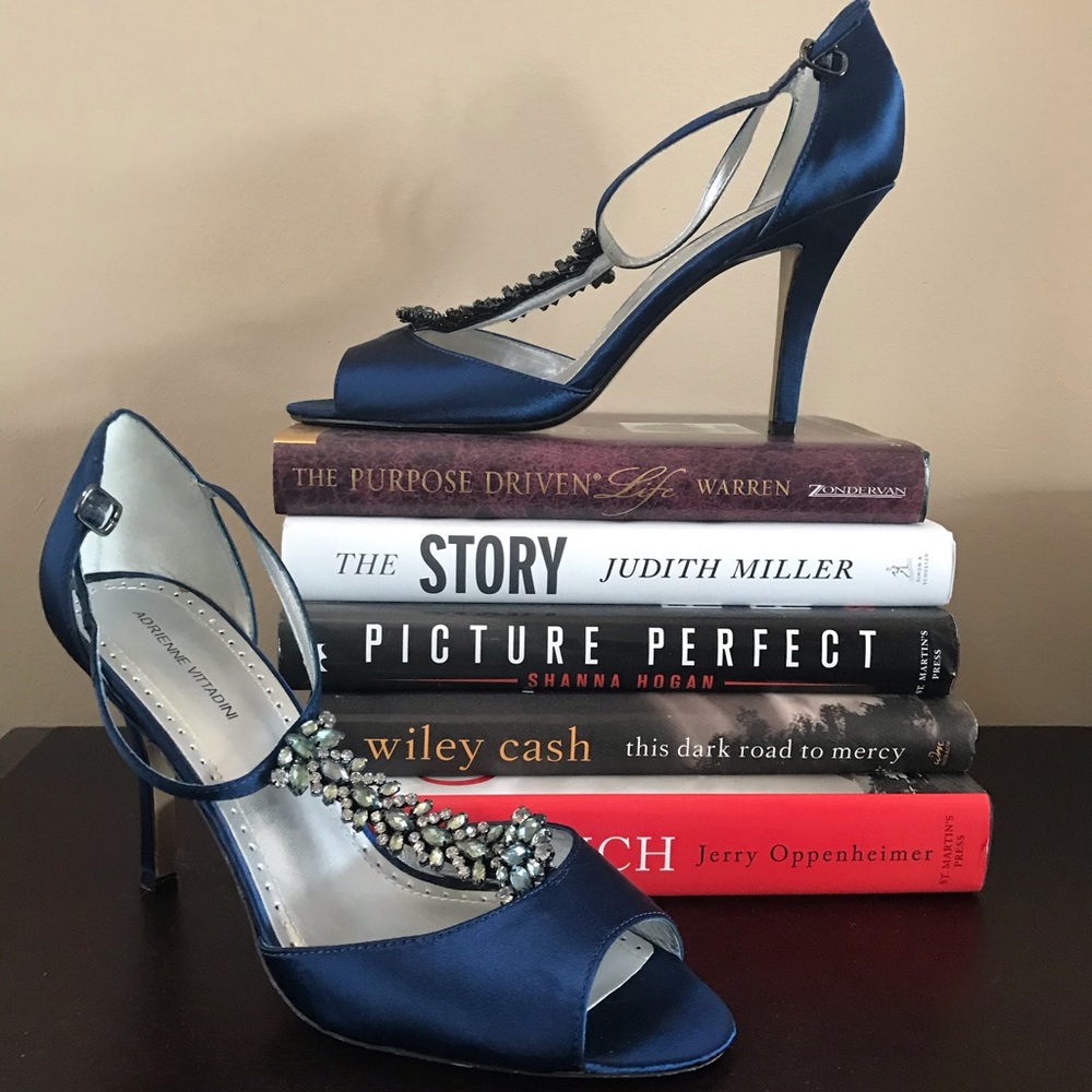 🌸 Blue Satin Heels🌸